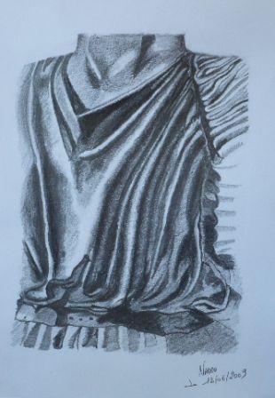 Drapé au crayon